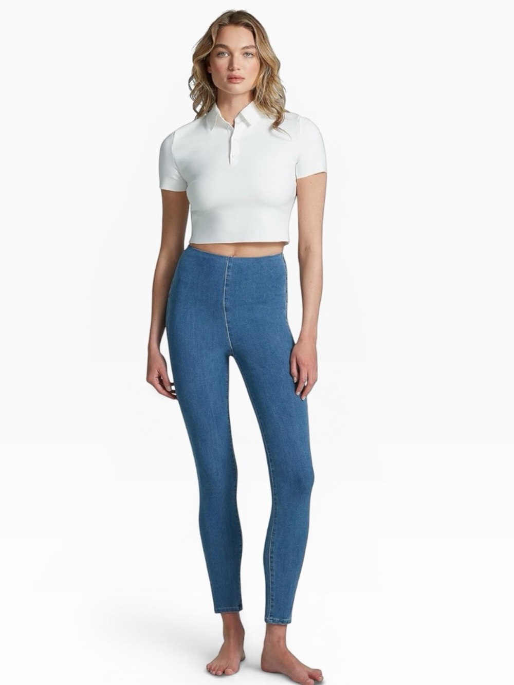 🇨🇦Commando Do-It-All Jean Leggings Lightwash XL